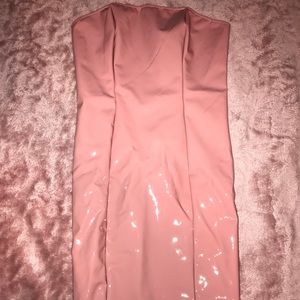 Mauve Latex Tube Dress